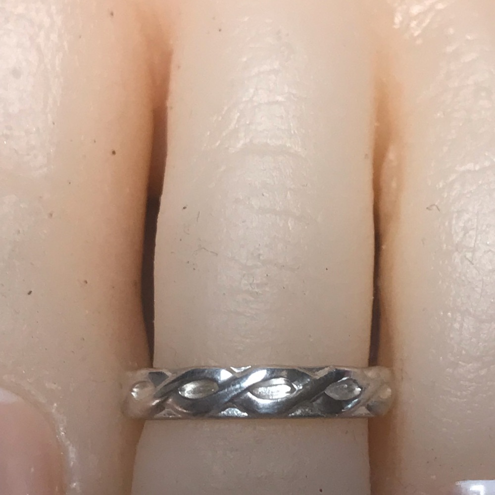 Toe Ring- Infinity Sterling Silver Adjustable Toe… - image 3